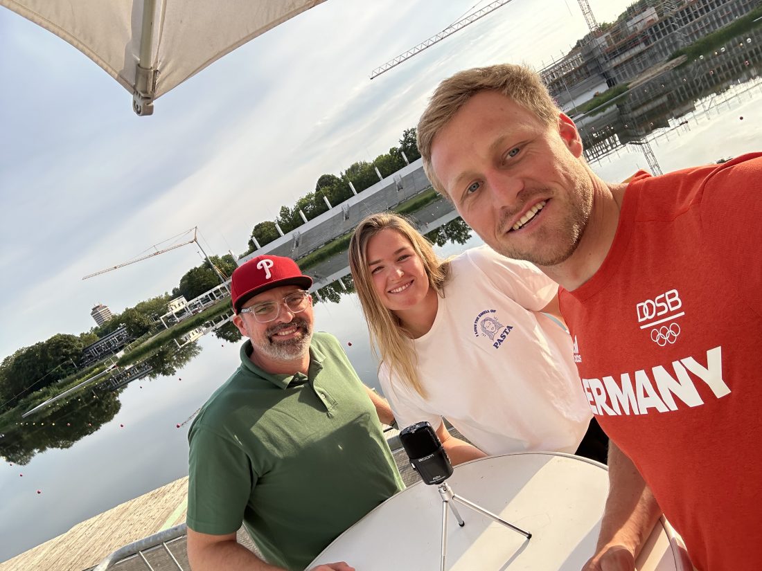 Tillmanns mit den Olympiahoffnungen Jule Hake und Max Rendschmidt