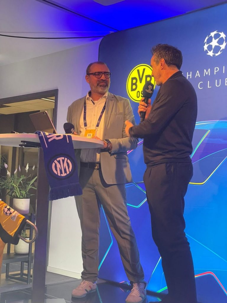 Im Einsatz für die UEFA: Champions League mit Inter Mailand und Borussia Dortmund